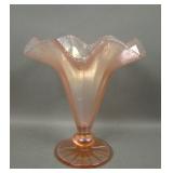 Fenton Velva Rose # 573 Ruffled Vase