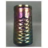 John Cook Studio Art Glass Koi Cylinder Vase