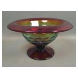 Cambridge Rubina Honeycomb Optic Ftd Compote