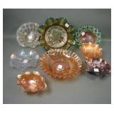 Eight Piece Carnival Glass Lot