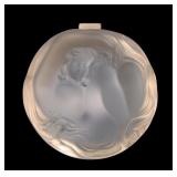 Lalique Daphie Crystal Frosted Nude Dresser Box