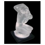 Art Deco Lalique France "Floreal" Nude Paperweight