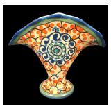 Tulla Czech Pottery Art  Deco Fan Vase