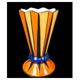 Ditmar Urbach Czeck Pottery Art Deco Sunburst Vase
