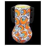 Ditmar Urbach Czech Pottery Art Deco Handled Vase