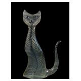 Abraham Palatnik MCM Lucite 16" Sitting Cat Figure