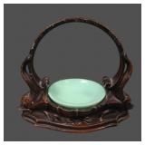 Frankart Art Deco Double Dolphin Handled Trinket