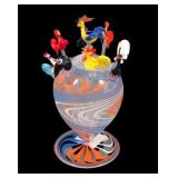 Bimini Fritz Lampl Glass Cocktail PicksW/ Holder