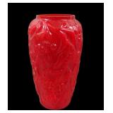 Consolidated Glass Red Crystal Bittersweet Vase