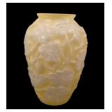 Consolidated Yellow Wash/ Frosted Dogwood Vase