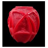 Consolidated Large Red On Satin Line 700 Vase