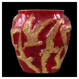 Rare Consolidated Art Deco Seagulls Vase
