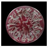 Consolidated Rev. Ruby Stain Dancing Nymphs Plate