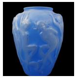 Consoildated Glass Reuben Blue "Pan" Vase