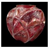 Consolidated Reverse Ruby/ Crystal Line 700 Vase