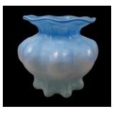 Consolidated Glass Tri Colored Violet Vase