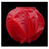 Consolidated Glass Red Satin Line 700 Vase