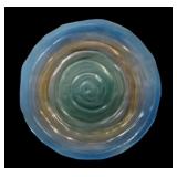 Consolidated Glass Rainbow Catalonina Platter