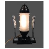 Art Deco Stylized Nudes Table Lamp