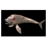 Marked Alpaca Spain Silver Reticulated Fish Figure