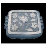 Phoenix Blue/ Crystal Phlox Covered Cigarette Box