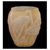 Consolidated Yellow Cased Screech Owl Vase
