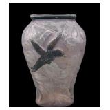 Consolidated Amethyst Wash Hummingbird Vase