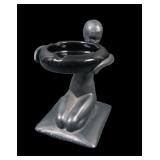 Marked Frankart Deco Kneeling Nude Table Ashtray