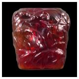 Consolidated Crystal Red Tropical Fish Vase