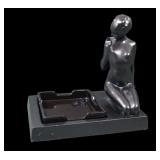 Marked Frankart Art Deco Kneeling Nude Ashtray