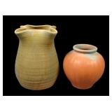 Two Muncie Art Pottery Vases