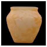 Consolidated Yellow Wash Chickadee Pillow Vase