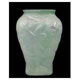 Consolidated Green Wash Hummingbird Vase