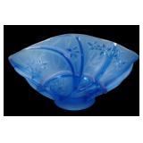Consolidated Frosted Dk Blue Line 700 Banana Bowl