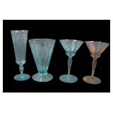 Assortment of Morgantown Glass Sunrise Medallion