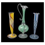 Assortment of Three Bimini Werstatte Glass Items