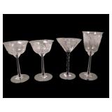 Assortment of Morgantown Glass Filament Glasses