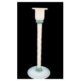 Fry Foval Opal/ Jade Green Twisted Candlestick