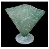 Consolidated Green Wash Bird of Paradise Fan Vase