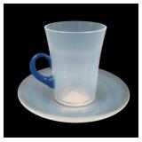 Fry Foval Opal/ Delft Blue Tall Teacup
