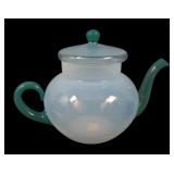 Fry Foval Oplescent/ Jade Green Tea Pot