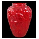 Consolidated Red Dancing Nymphs Vase