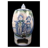 MA Hadley Pottery Hand Painted Water Cooler