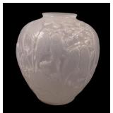 Consolidated Straw Opalescent Lovebirds Vase