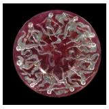 Consolidate Reverse Ruby Dancing Nymphs Plate