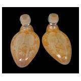 Two Consolidated Art Deco Lovebirds Candlsticks