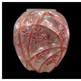 Consolidated Large Ruby/ Crystal Line 700 Vase
