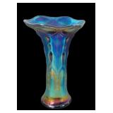 Imperial Electric Purple Beaded Bullseye Vase
