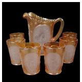 Imperial IG Frosted MG Windmill 7 Pc Water Set