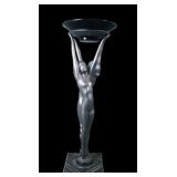 Frankart Art Deco Double Nudes Standing Ashtray